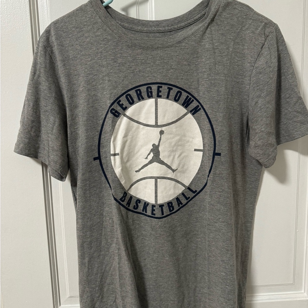 Gray Georgetown Basketball T-Shirt